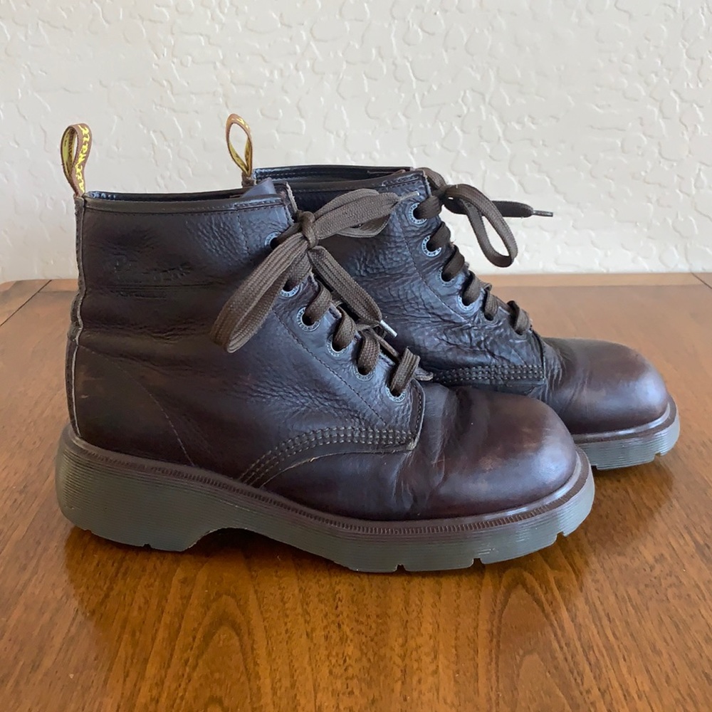 Vintage 90s Men’s Chunky Brown Leather Doc Martens